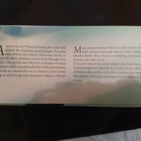 Ancient Secrets Nasal Cleansing Pot Ceramic Neti Pot NWT Dishwasher Safe - Picture 5 of 6